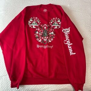 Disneyland Red Holiday Crewneck